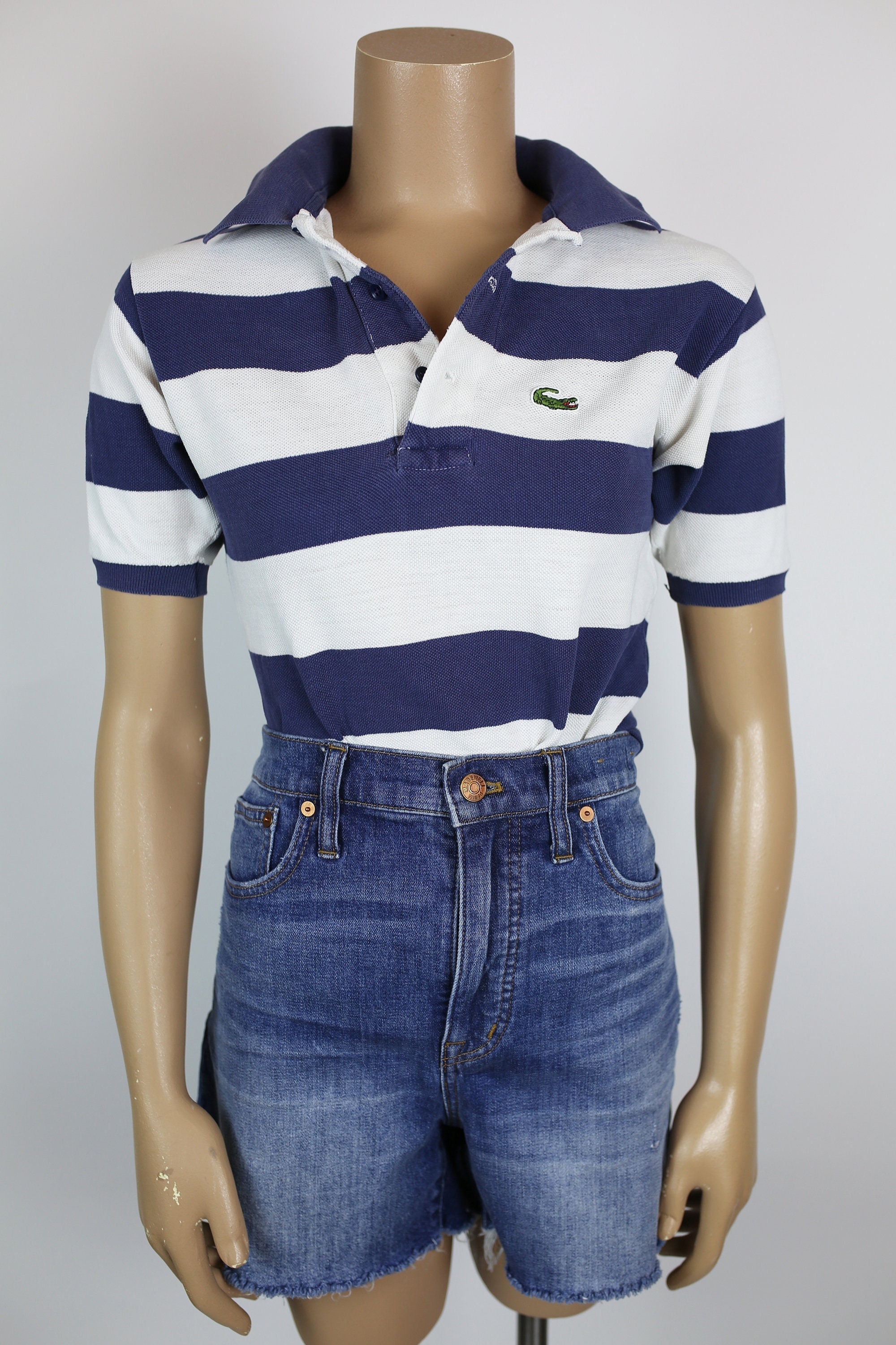 80~90s Chemise Lacoste Bicolour Polo - ポロシャツ