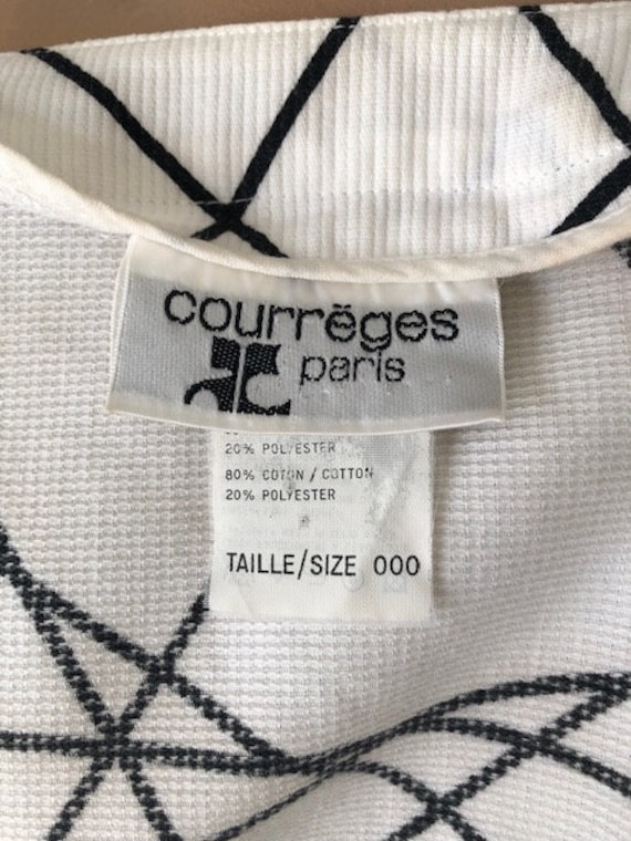 90s COURREGES PARIS JACKET cotton France size sma… - image 7