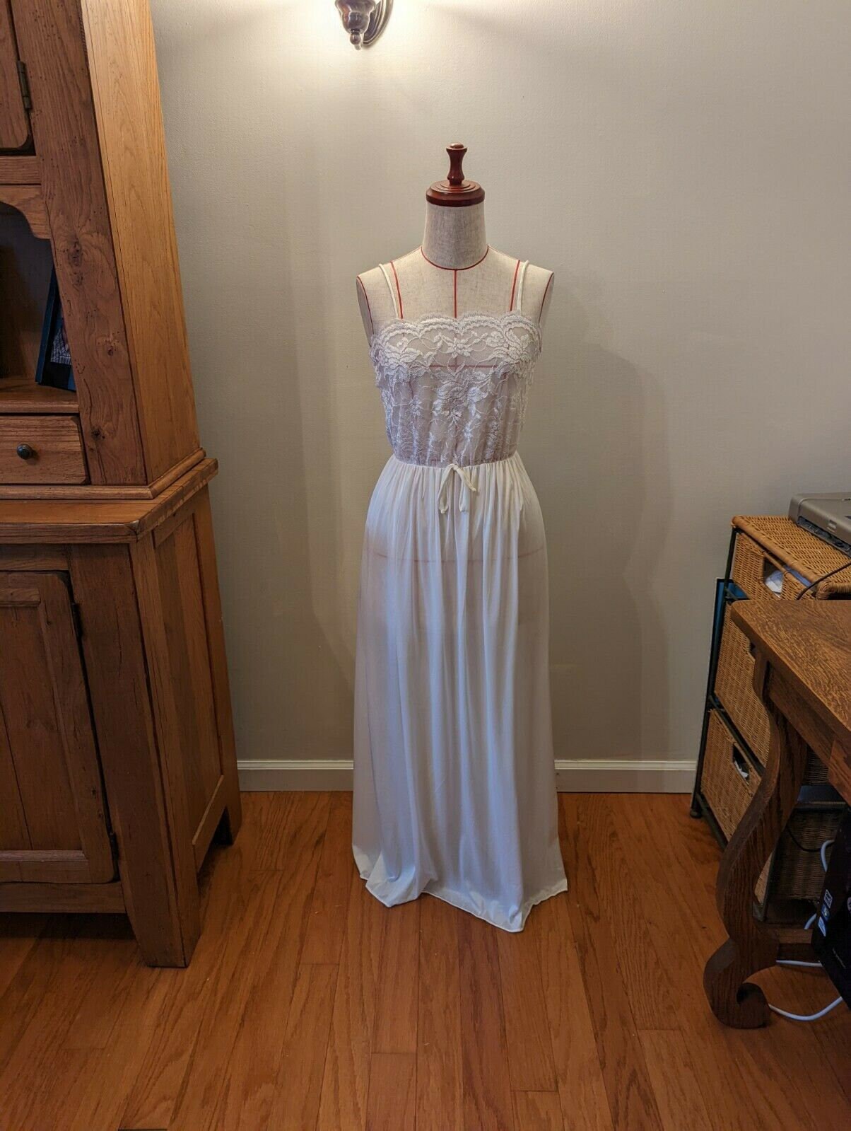 Vintage Undercover Wear SP Goddess Nightgown Gown White Sheer Etsy