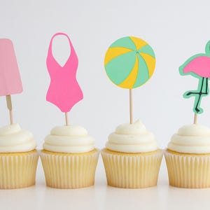 Cupcake-dekorationer till poolpartyt: Matval för sommarens födelsedagar