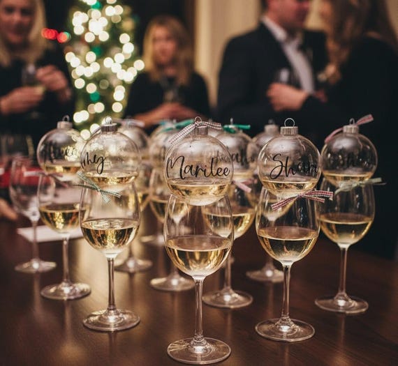 Christmas Drink Ball Ornament for Cocktails, Wine, Juice, Alcohol Balls  Personalized With Name, Custom Beverage Ornament for Christmas Party - Etsy