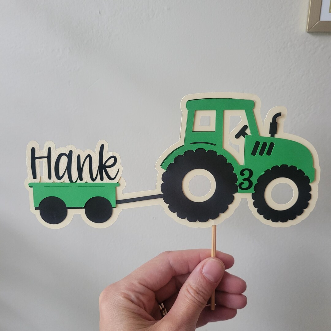 Lot De 3 Guirlandes Tracteurs En Feutre – Décoration Anniversaire Bébé, Fête Garçon, Naissance – 3 M Chacune