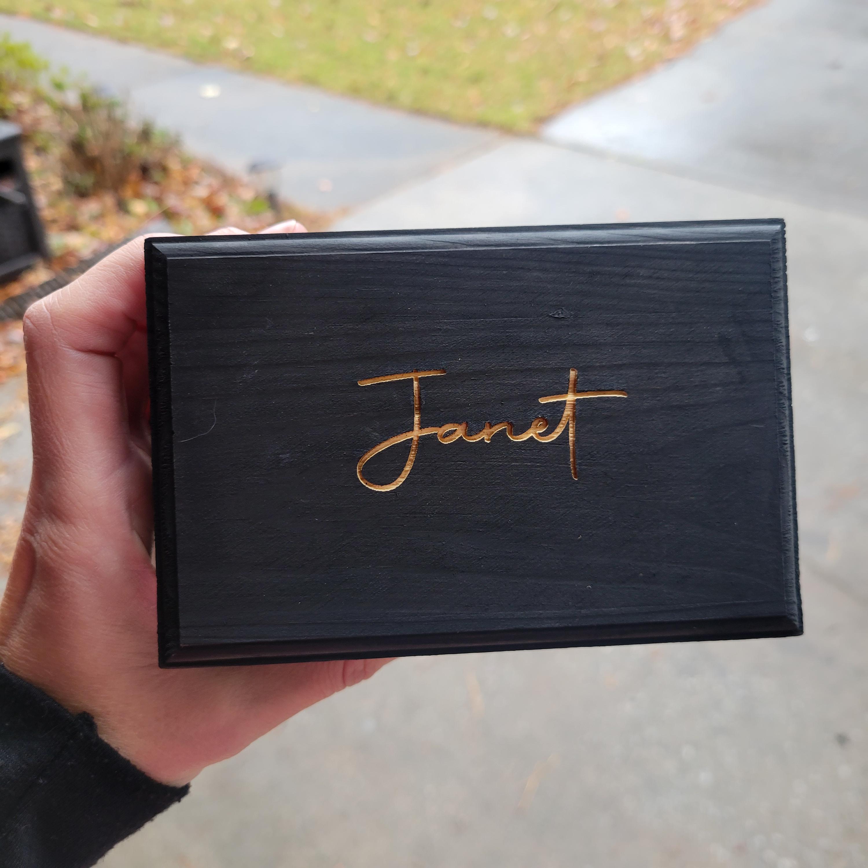 刻印入り木製記念品ボックス：パーソナライズされた思い出の箱、花婿の