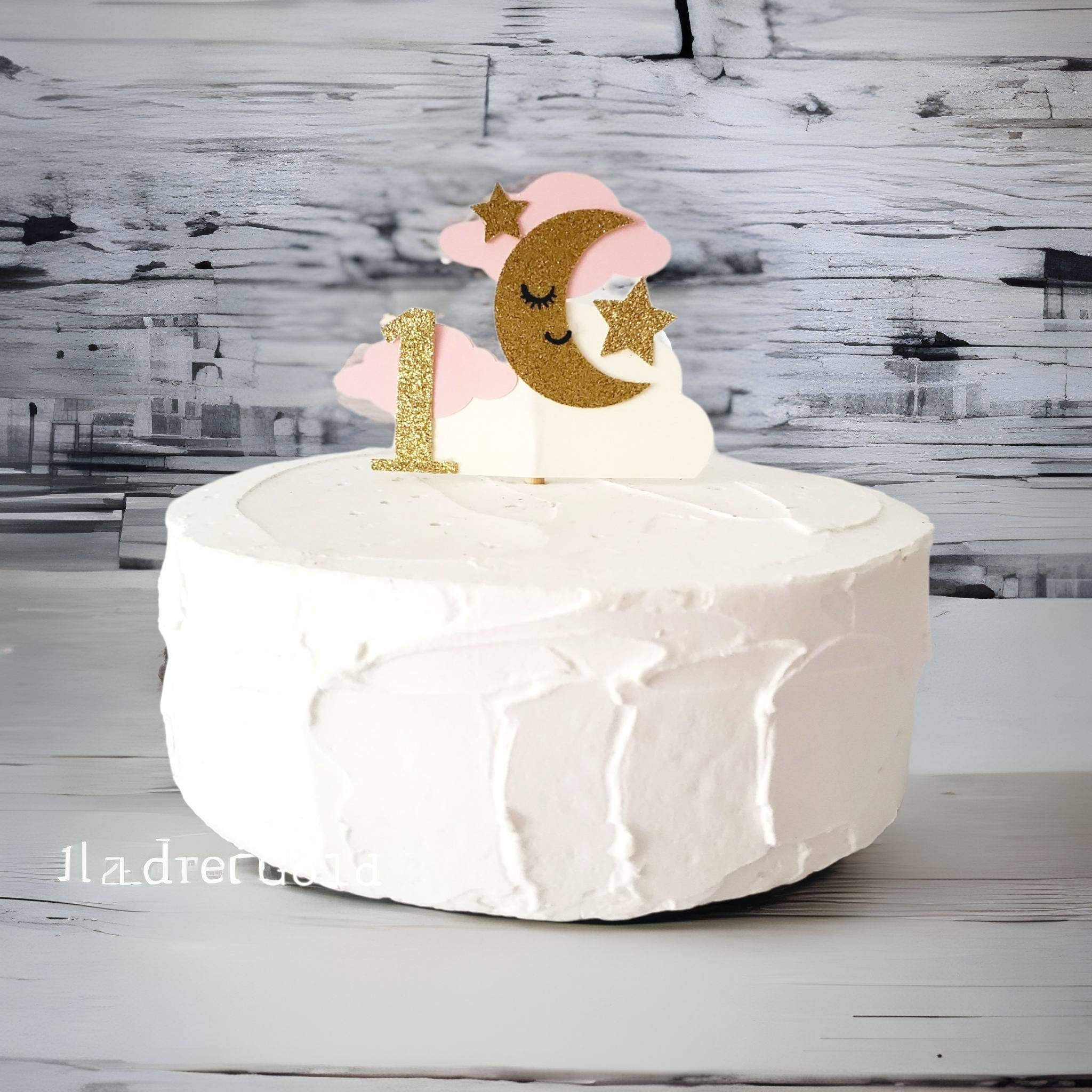 Adorno para tarta de luna y estrellas: Estrella dorada para primer  cumpleaños, baby shower - Etsy México, image size:2048x2048