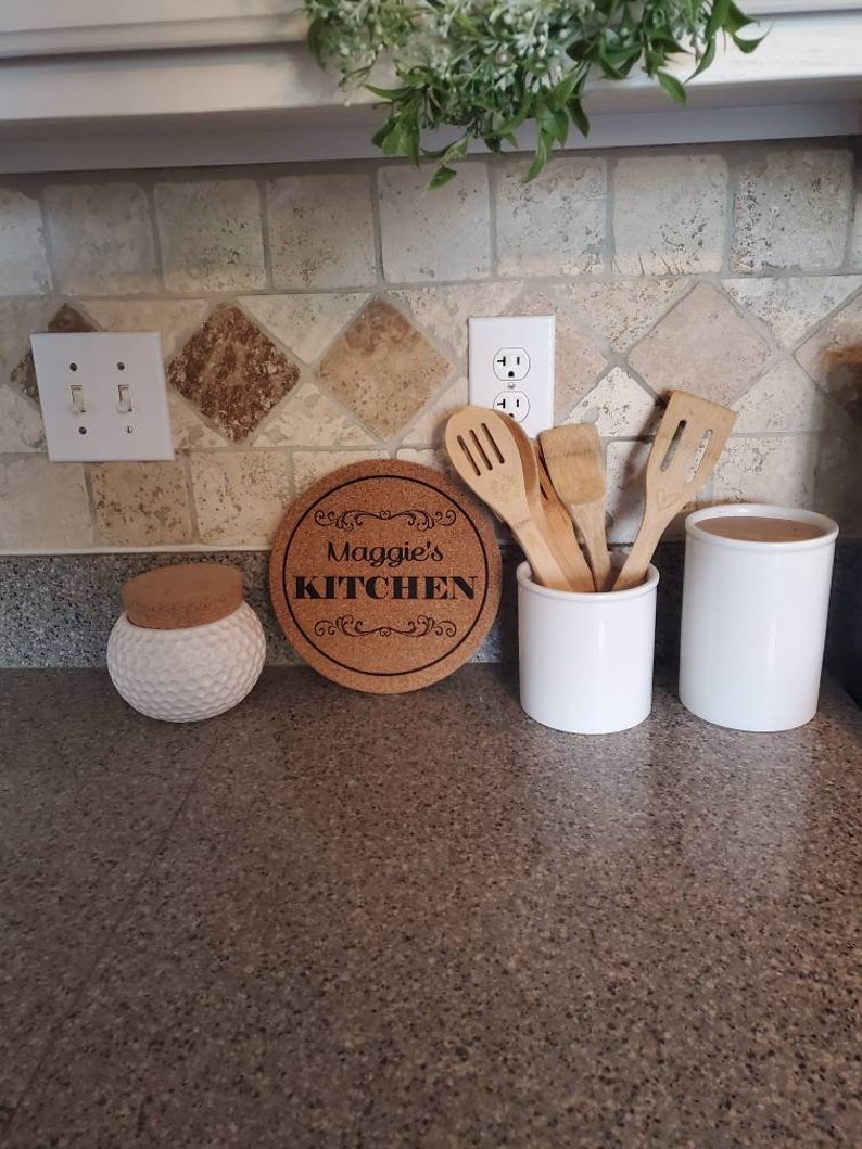 Personalized Kitchen Trivet Hot Plate with Name Mother's Etsy