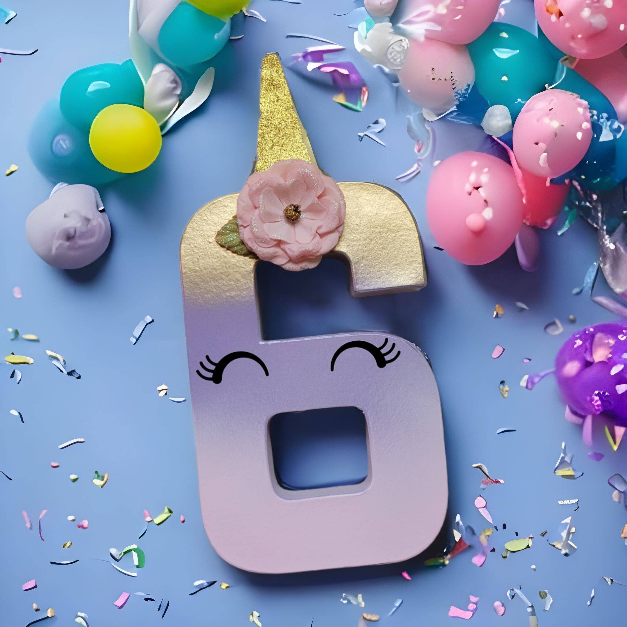 Unicorn Stand Up Birthday Age Prop Centerpiece Unicorn Rainbow Number For Table Ombre Unicorn Standing Number Cake and Party