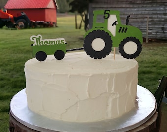 Personalisierte Traktor Cake Topper: Bauernhof Geburtstag Party Dekoration