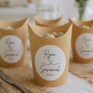 Personalisierte Hochzeit Charcuterie Cups: Einfache Snack Container mit benutzerdefinierten Namen