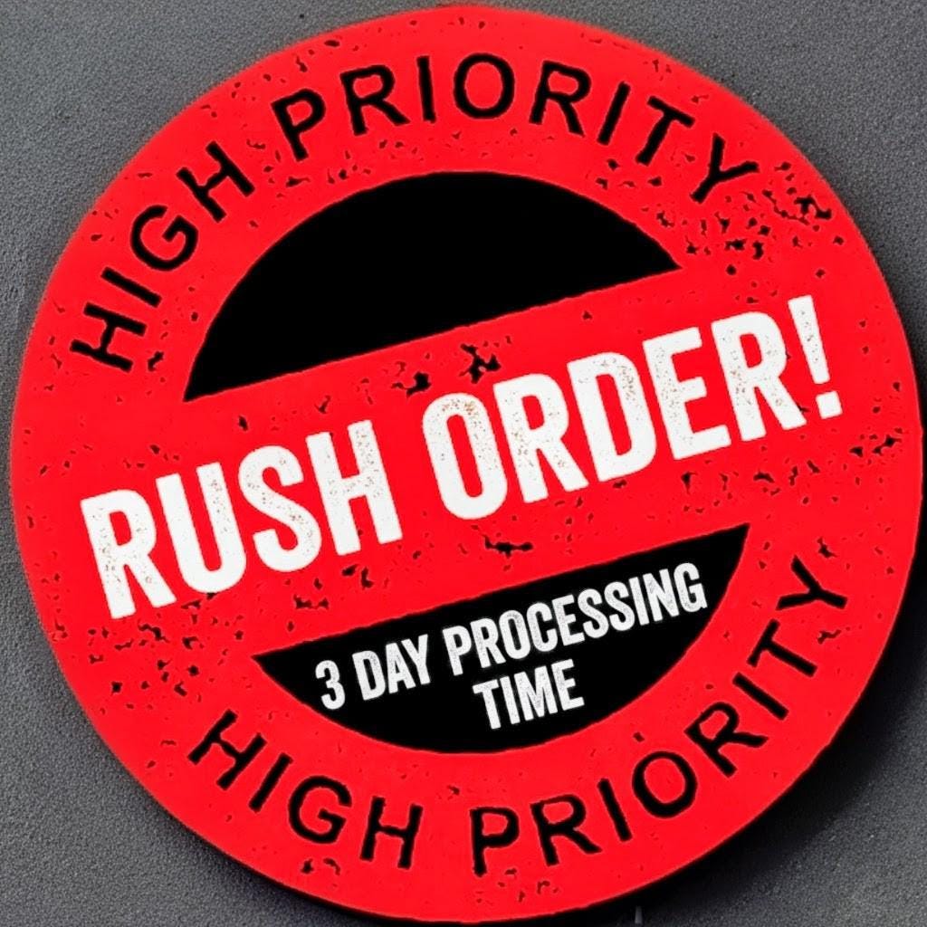 Rush Order Upgrade – 3 Day Processing – Add on Only – Skip the Line - Etsy