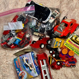 MASSIVE Vintage Diecast Car Lot – Over 75 Mini Cars, Trucks + BONUS Plane & Motorcycle!