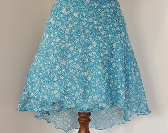 Lark floral textured ballet wrap skirt