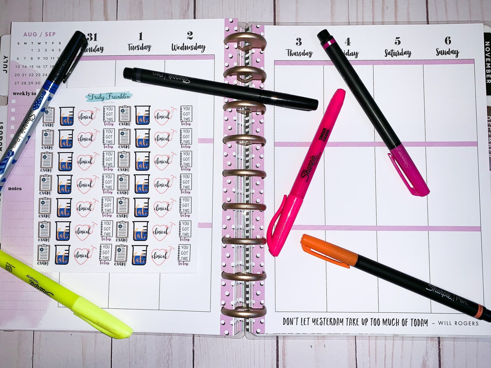 Nursing Planner Stickersnursing School Stickers Stickers for Etsy