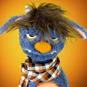 Mostro Puppet Grizly Blue Professionale