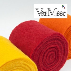 over 30 colors - soft wool fleece - approx. 15 cm wide and 4 mm thick * felt band * wool band * pot band * soft felt * fleece * pure wool