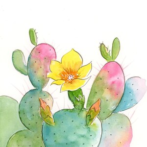 Cactus Original watercolor art