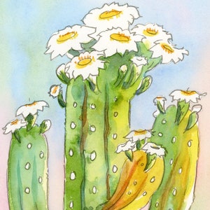 Saguaro Cactus original watercolor