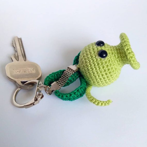 Plants Vs Zombies Plush Keychain Crochet Peashooter Pvz Etsy