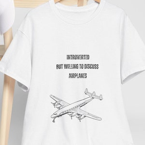 Camiseta unissex avião nerd camisa avião piloto presente camisa aviação escola de voo topo força aérea camiseta introvertido engraçado camisa licença piloto