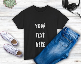 Aangepast t-shirt aangepast tekstcadeau aangepast shirt gepersonaliseerd T-shirt gepersonaliseerd cadeau aangepast cadeau voor man cadeau paar bijpassende t-shirts