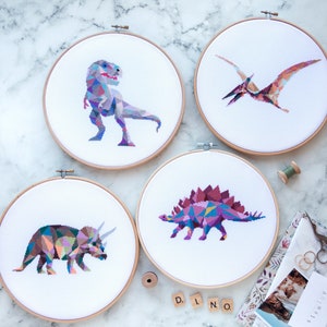 Dinosaurs Cross Stitch Patterns Bundle