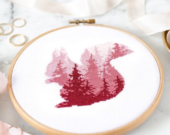 Small Cross Stitch Pattern PDF | Modern Embroidery Design to Download