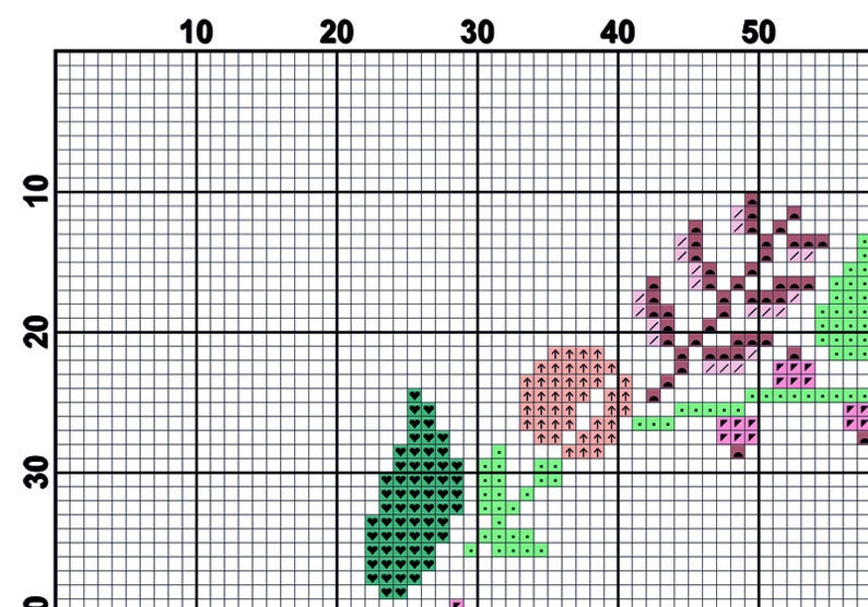 Cross Stitch Pattern Floral Wreath PDF File to Download image 4