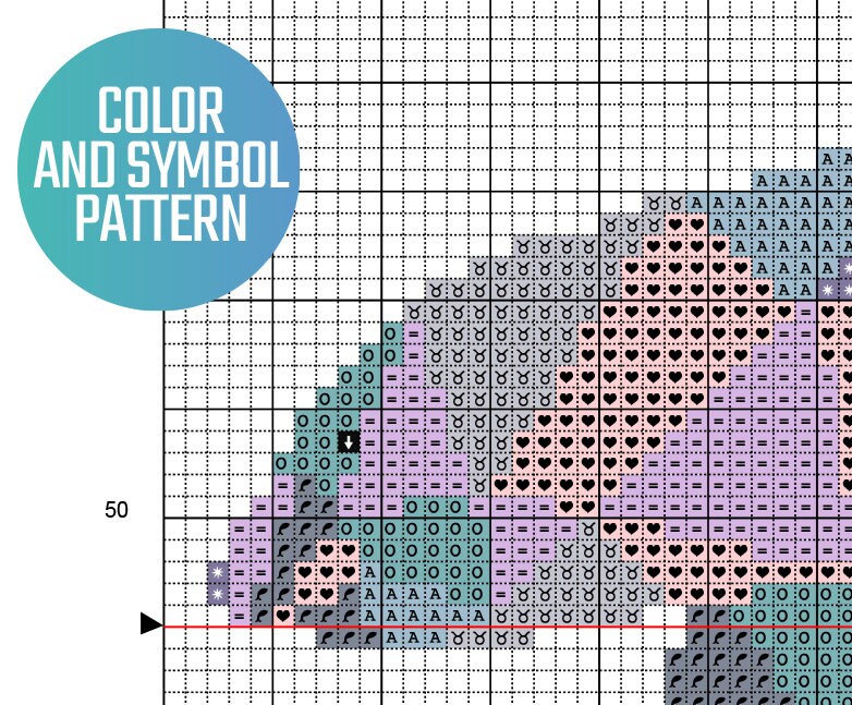 Polar Bear Family Cross Stitch Pattern PDF - Modern Unique Geometric ...