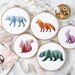 Cross Stitch Pattern Animals Set - Fox, Wolf, Bear, Hare, Squirrel Forest Silhouette, Easy Embroidery Designs 