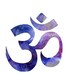 BLUE Om Print - 30 x 42 ,Inspirational Quote, Watercolor Om Yoga, Meditation Wall Art-Instant Digital Download, Modern and Minimalist Decor