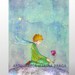 The little Prince Wall Art, Nursery Wall Decor, Watercolor The Little Prince,The little Prince Poster Printable, Art Print downloadable