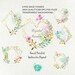 Crystal floral frames, Gold frames,Polygonal pre-made clipart, Gold geometry ,wedding,Glitter clipart,template, Gold Frames,Flowers clipart