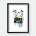 OldTypewriter Painting Printable Art Watercolor Typewriter Floral Vintage Wall Decor Vintage Wall Art Poems Letter Romantic Wall Art