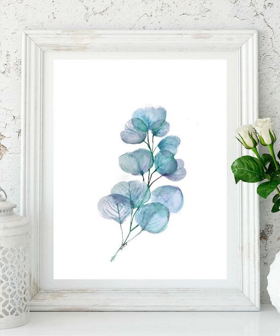 Watercolor Blue Eucalyptus Printbotanical Wall Art - Blue Grey Wall Art Australia Watercolor Blue Eucalyptus Printbotanical Wall Art - Blue Grey Wall Art Australia