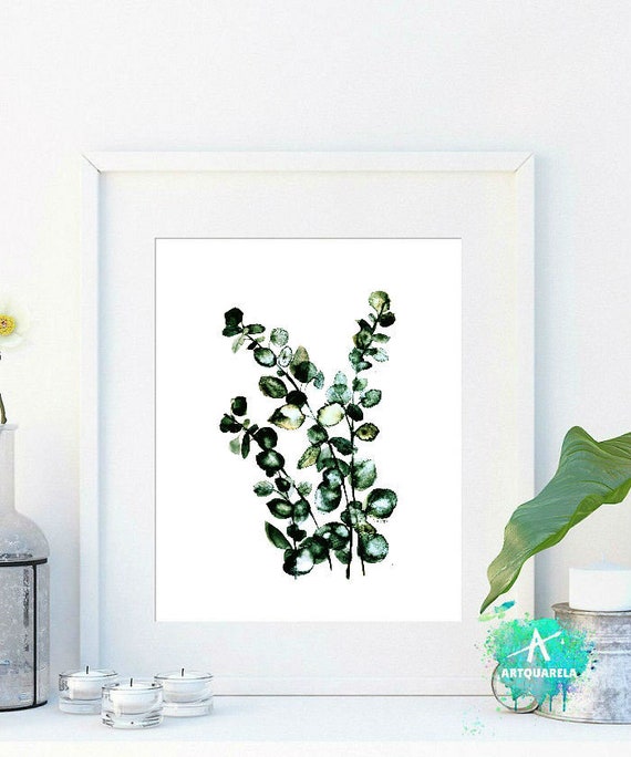 Watercolor Eucalyptus Print Botanical Wall Art Green - Botanical Wall Art Australia Watercolor Eucalyptus Print Botanical Wall Art Green - Botanical Wall Art Australia