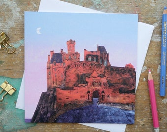 Edinburgh Castle blank card, Edinburgh Greeting card