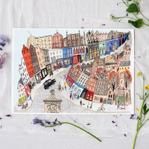 Victoria Street, stampa di Edimburgo