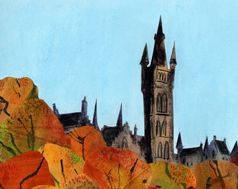 Glasgow University Print - Graduation gift