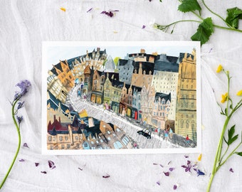 Cockburn Street Edinburgh Print
