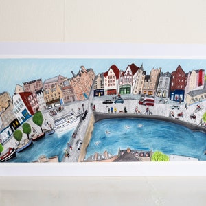 The Shore, Leith, Panoramic Edinburgh Print image 7