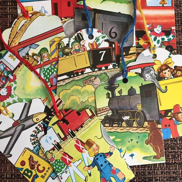 The Little Engine That Could Gift Tags Set of 10 Children Storybook Train Party Favors