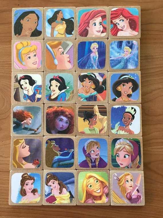 Disney Princess Memory Game Matching Game 24 piece with