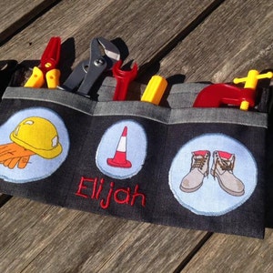 Kids personalised tool belt / toolbelt with tools included