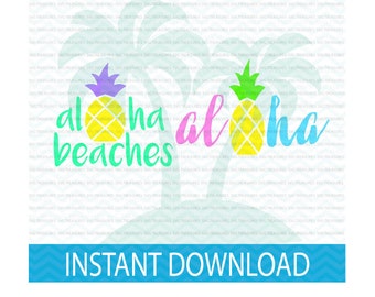 Summer SVG, aloha beaches svg, beach babe svg, aloha svg, SVG, summer, summer bundle svg, svg files for Silhouette, svg files for Cricut