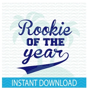 Rookie of the year svg, Rookie SVG, baseball birthday party, birthday svg, baseball birthday svg, 1st birthday boy SVG, files for Silhouette
