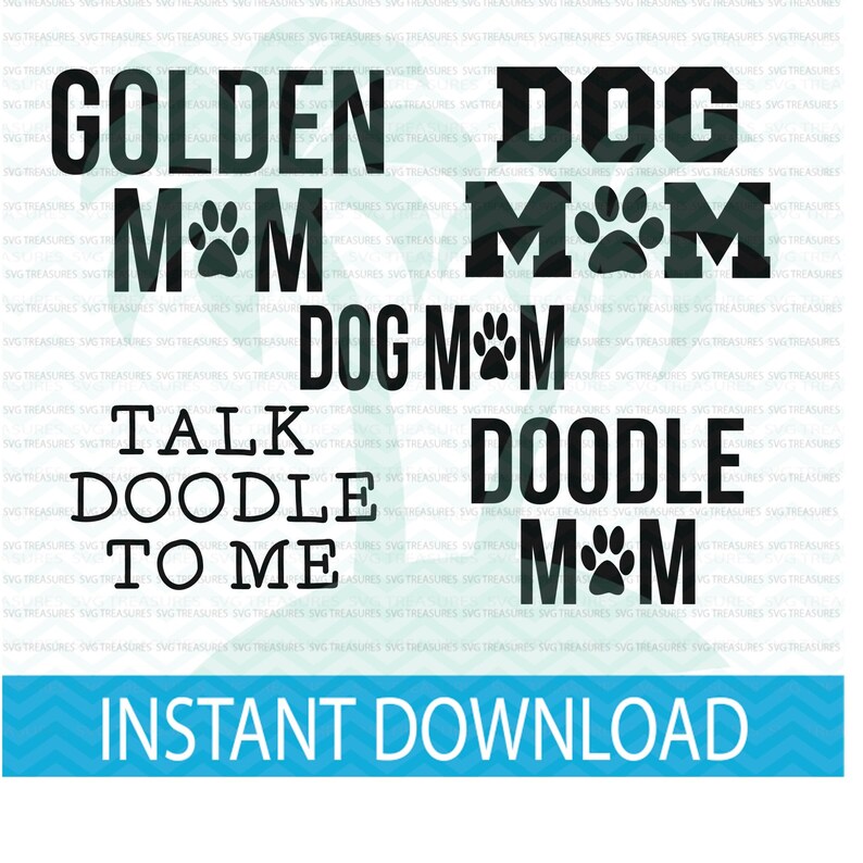 Golden Doodle Retriever Dog Mom SVG DXF PNG Talk Doodle to - Etsy