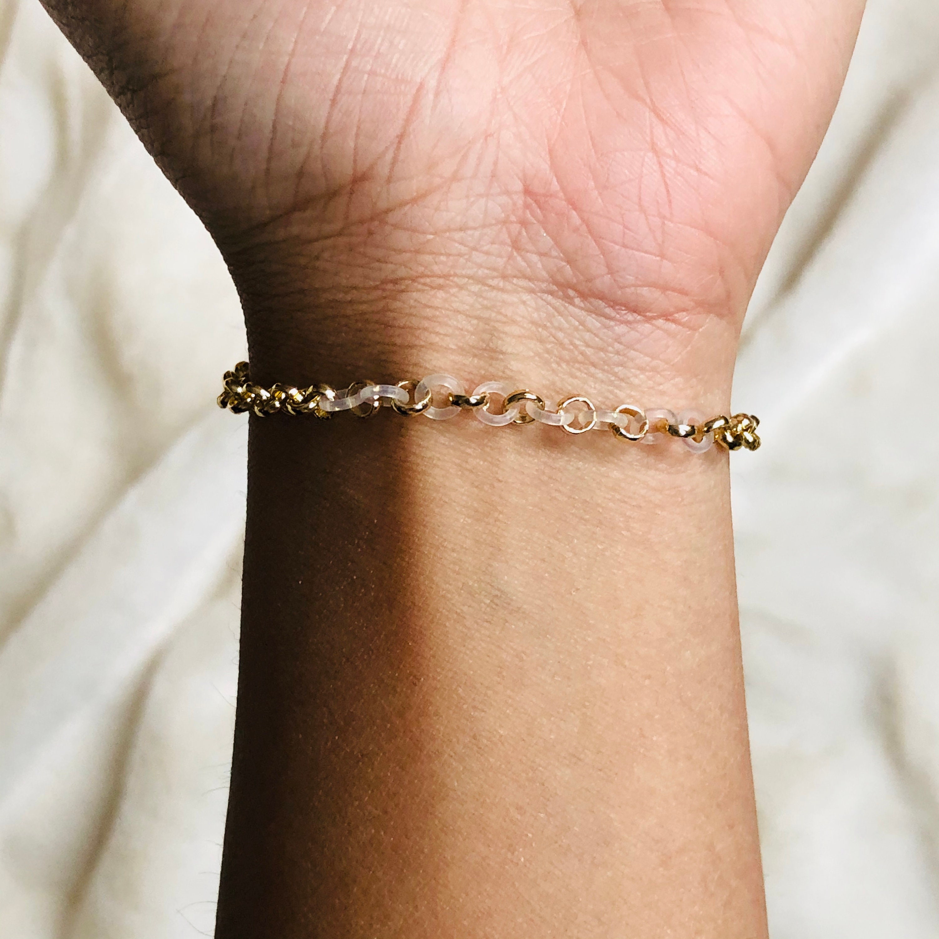 Anjali Turquoise Beaded Hand Chain Ring Bracelet Combo Etsy