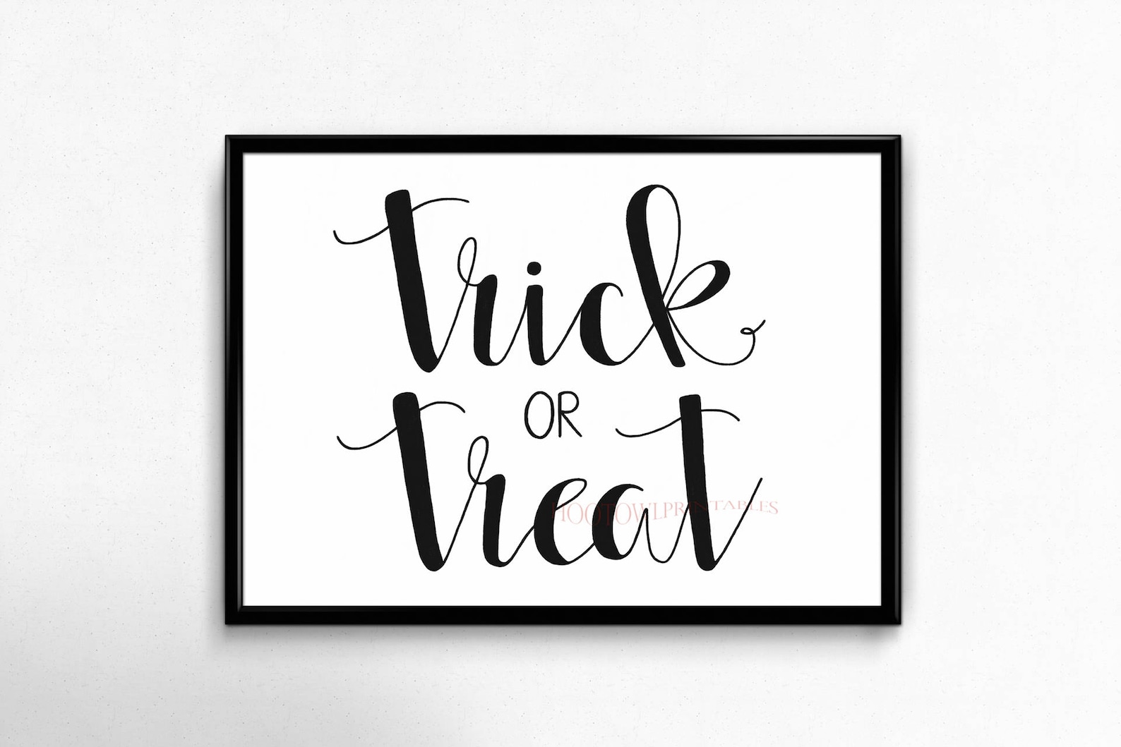Halloween Printable Sign, Trick or Treat Sign, Halloween Decor ...