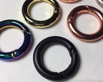 Easy Rings Bag Circle Clasp D Ring 19mm SET (2 pcs)