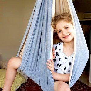 Montessori Toddler, Swing for Toddlers, Toddler Gift, Toddler Toys, Kids Hammock, Kids Toys, Kids Room, Sensory Swing, Hammock Swing Chair