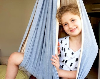 Kids Sensory Swing Chair – Indoor Outdoor Hammock for Play, Movement, Relaxation
